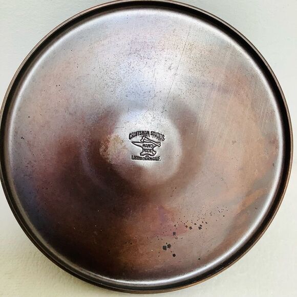 CRAFTSMAN STUDIO COPPER CANDLESTICK HAMMERED HANDMADE VINTAGE GIFT - Picture 2 of 5